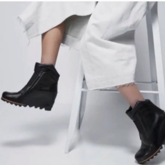 Sorrel Fiona Black Wedge boots - Picture 1 of 9